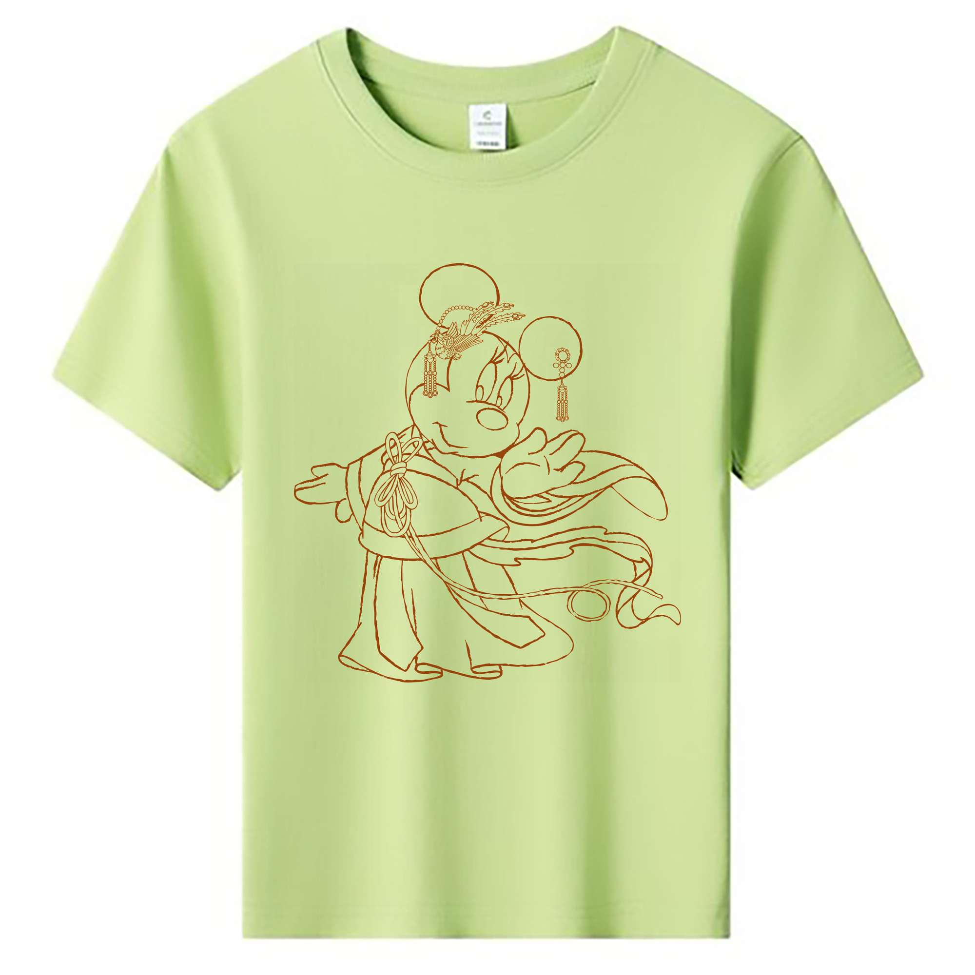 （画像用） ミッキーマウス Mickey Mouse 綿100％キッズTシャツ（フロントプリント）